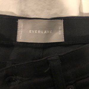 Everlane high-rise black skinny ankle jean
